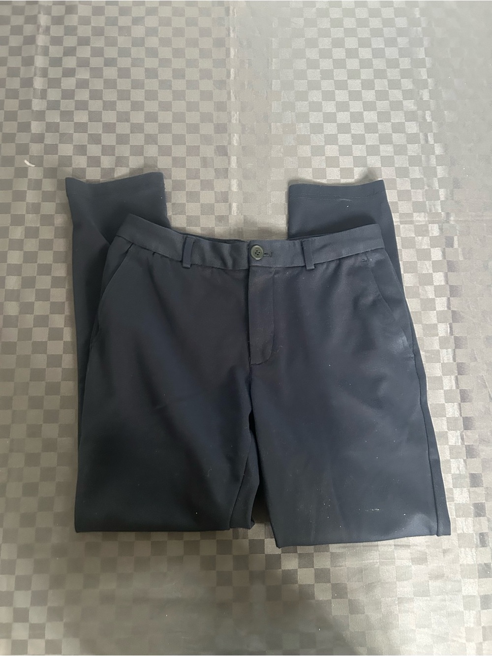 Blue stretchy pants